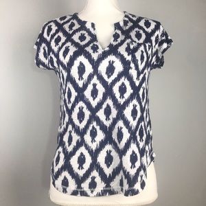 Lilly Pulitzer Duval Notch Neckline Top size XS